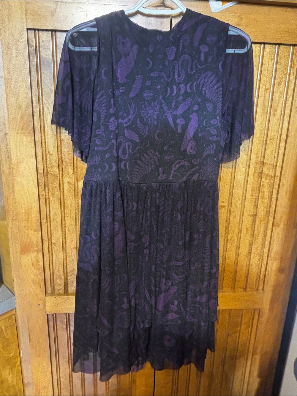 Torrid Nightfall mesh tiered mini dress - Picture 5 of 6